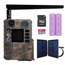   Boly Guard Draco BG410-MFP 4G email sender and cloud trail camera set with dual flash and solar panel