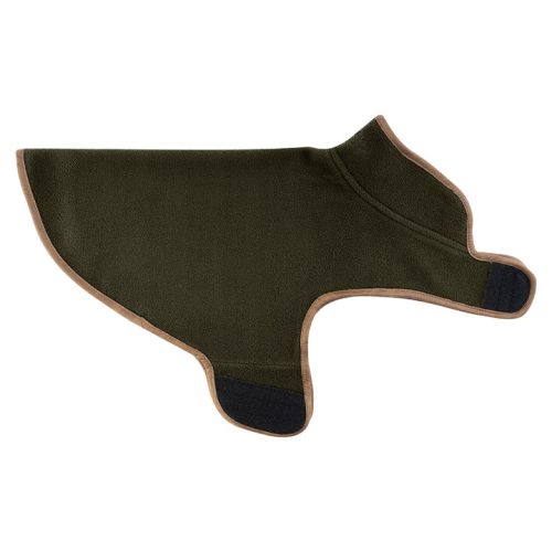 Fleece Dog Coat Dark Olive L