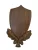 Carved panoply, for buck trophy, wood, dark brown, 36x21 cm