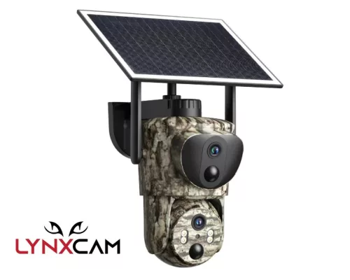 Camera de vanatoare rotativaLYNXCAM LX4 Dual Lens 4G Live PTZ 360°