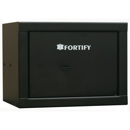 Safety cabinet for short guns with built-in ammo holder