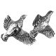 Jack Pyke Pin Badge Brace Of Partridge