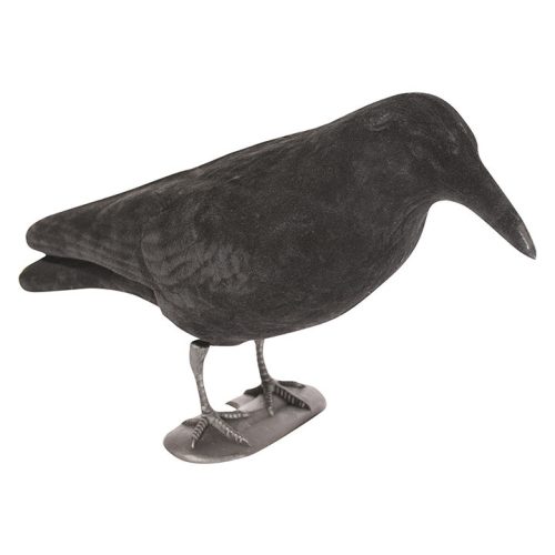 Flocked Crow Full Body Decoy