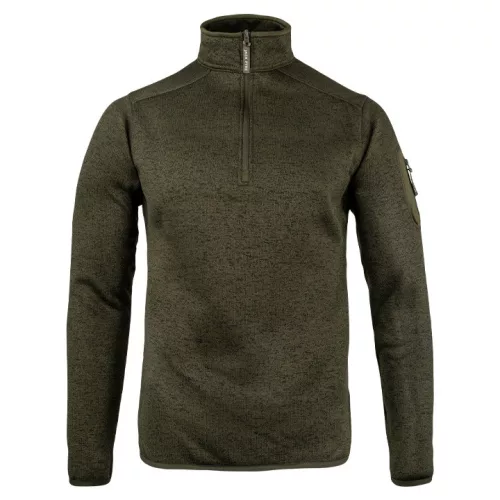 Jack Pyke Melange Quarter Zip Fleece green fleck XXXL