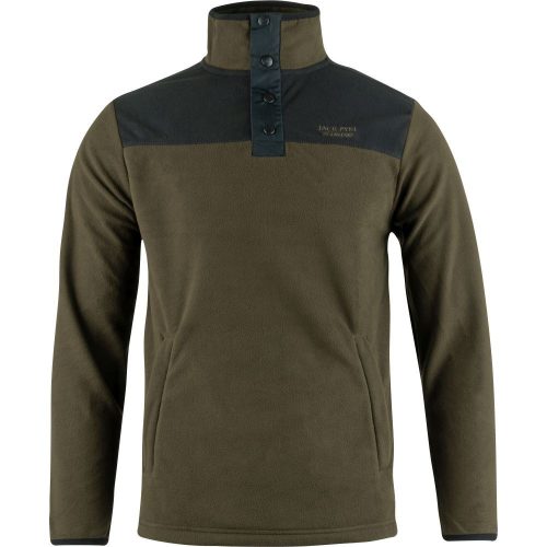 Jack Pyke Snap Neck Fleece Top dark olive S