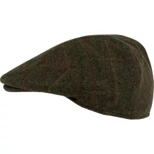 Jack Pyke Wool Blend flat cap dark olive 57