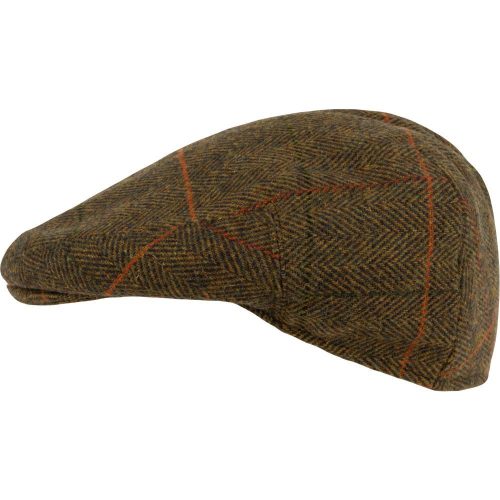 Jack Pyke Wool Blend flat cap tweed brown 58