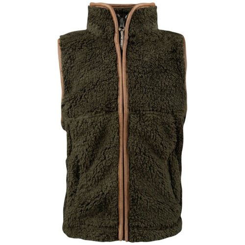 Jack Pyke Junior Sherpa Fleece Gilet dark olive XS