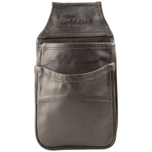 Jack Pyke leather cartridge pouch grey